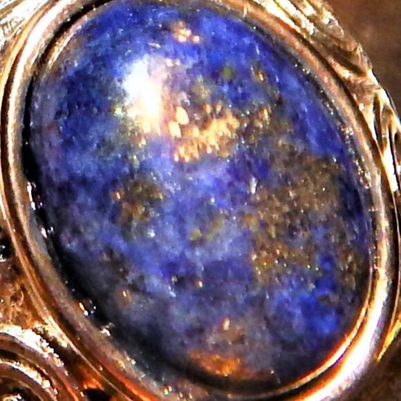 Powerful Lapis Lazuli Necklace Earrings & Ring Set - Picture 10 of 16